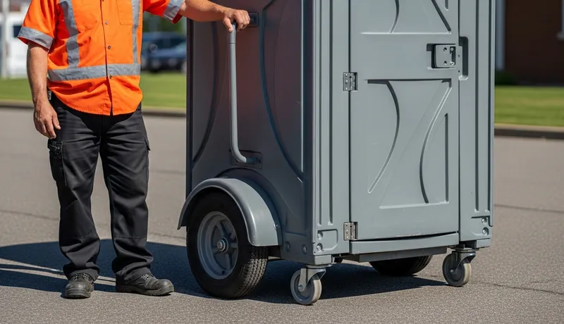 Rolling Porta Potty for Rent Houston TX